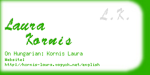 laura kornis business card